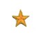 1 Yard Yellow and Gold Embroidered Star Applique Iron On DIY Craft Patch 1.75 inch